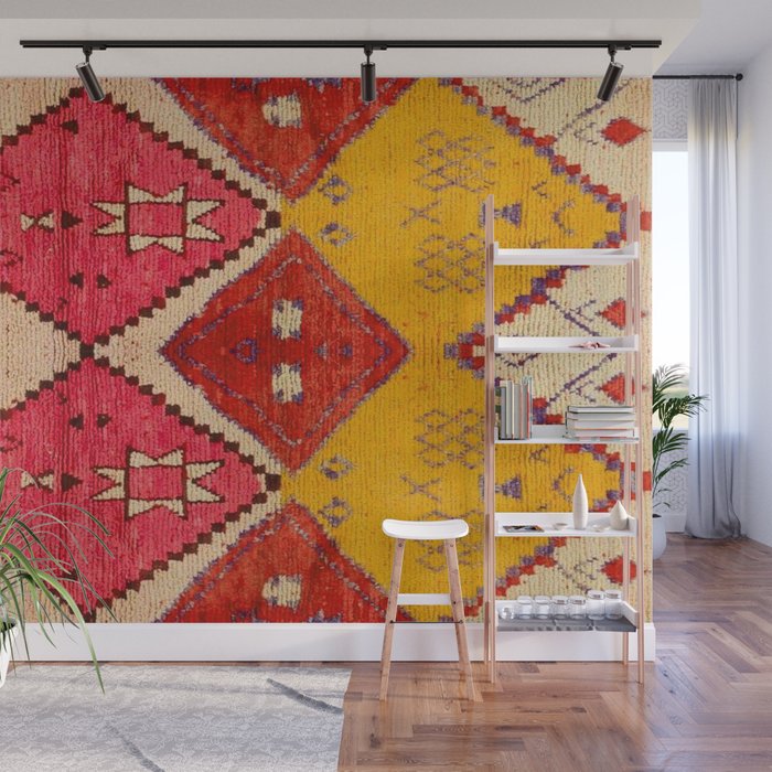 Heritage Moroccan Berber Carpet Design Wall Mural Gallery Image 1