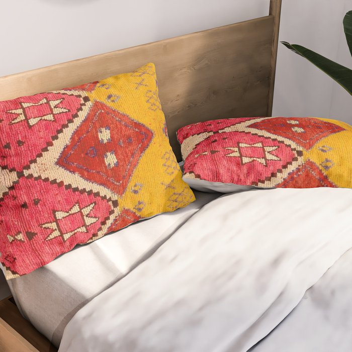 Heritage Moroccan Berber Carpet Design Pillow Sham Gallery Image 2