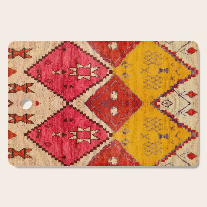 Heritage Moroccan Berber Carpet Design Cutting Board Gallery Image 1