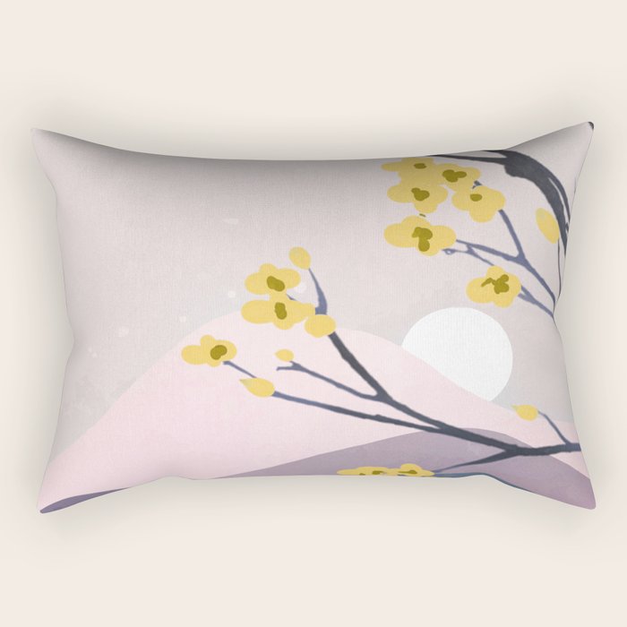 Midnight Bloom 01 Rectangular Pillow Gallery Image 1