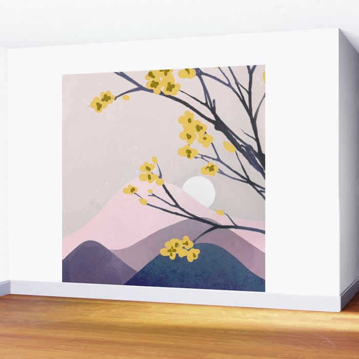Midnight Bloom 01 Wall Mural Gallery Image 2