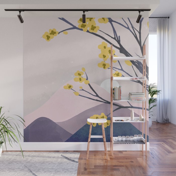 Midnight Bloom 01 Wall Mural Gallery Image 1
