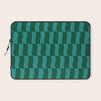 Money Green Wavy Blocks Laptop Sleeve Gallery Image 1