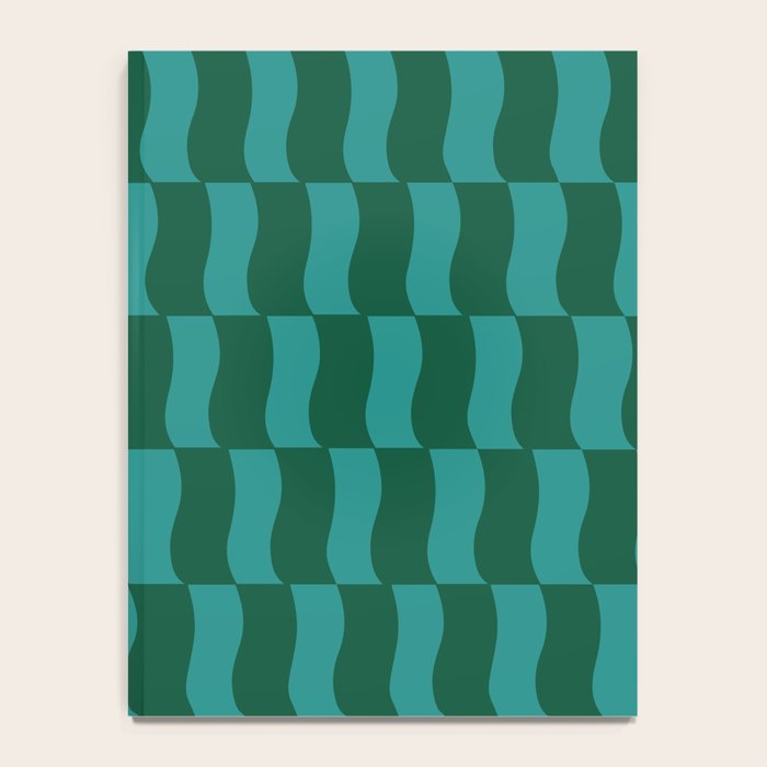 Money Green Wavy Blocks Notebook Gallery Image 4