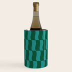 Money Green Wavy Blocks Wine Chiller Gallery Image 2