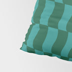 Money Green Wavy Blocks Pillow Sham Gallery Image 4