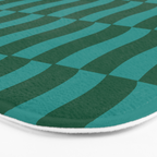 Money Green Wavy Blocks Bath Mat Gallery Image 3
