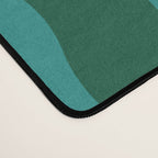 Money Green Wavy Blocks Desk Mat Gallery Image 4