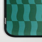 Money Green Wavy Blocks Laptop Sleeve Gallery Image 3