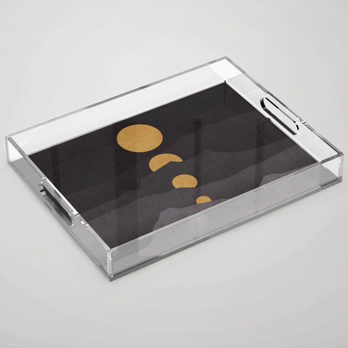 Rise of the golden moon Acrylic Tray Gallery Image 1