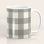Gingham Cloth / Olive Checks Coffee Mug Gallery Image 1