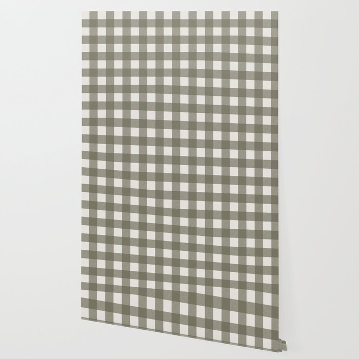 Gingham Cloth / Olive Checks Wallpaper Gallery Image 2