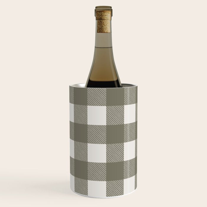 Gingham Cloth / Olive Checks Wine Chiller Gallery Image 3