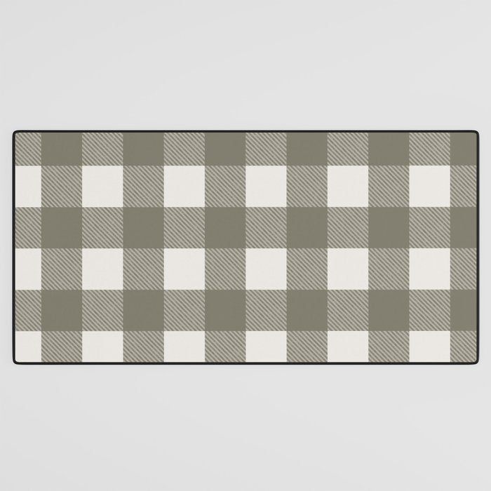 Gingham Cloth / Olive Checks Desk Mat Gallery Image 3