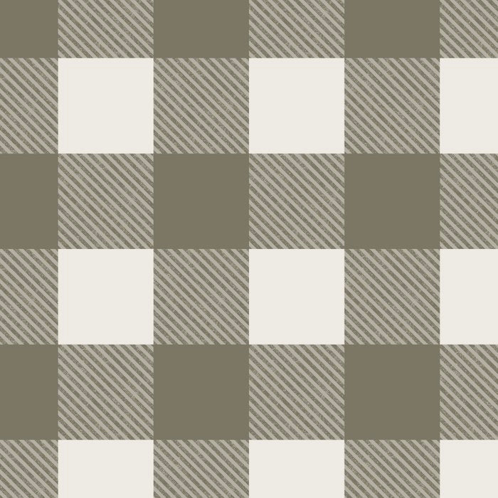 Gingham Cloth / Olive Checks Coffee Mug Gallery Image 2