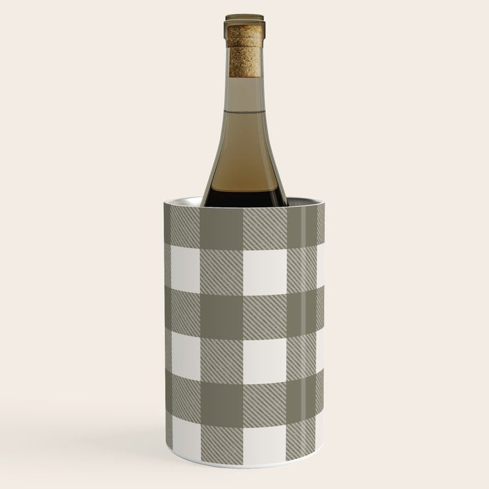 Gingham Cloth / Olive Checks Wine Chiller Gallery Image 1