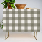 Gingham Cloth / Olive Checks Credenza Gallery Image 1