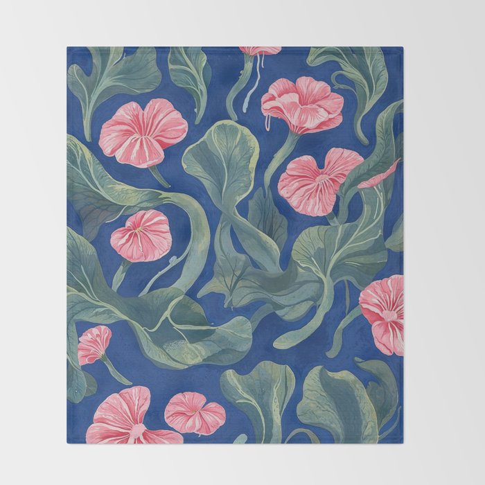 Sea Plants Throw Blanket Gallery Image 2