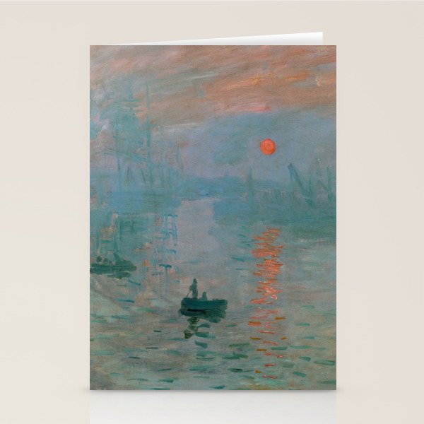 Monet - Impression, Sunrise, 1872 Stationery Card Gallery Image 2