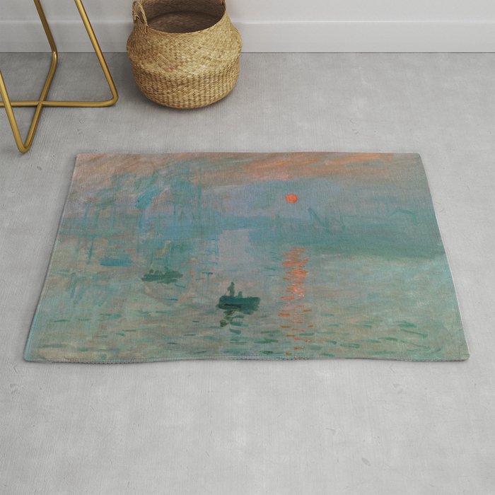 Monet - Impression, Sunrise, 1872 Rug Gallery Image 1