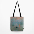 Monet - Impression, Sunrise, 1872 Tote Bag Gallery Image 2