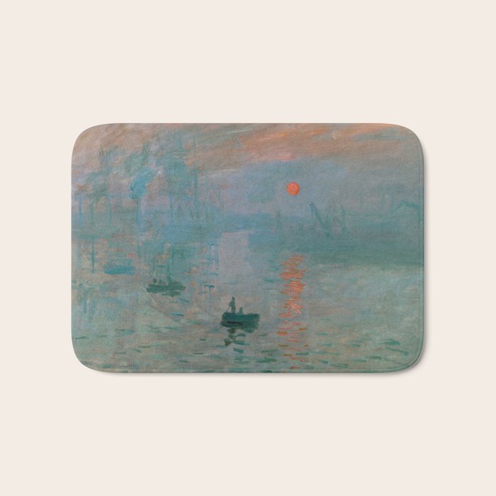 Monet - Impression, Sunrise, 1872 Bath Mat Gallery Image 1