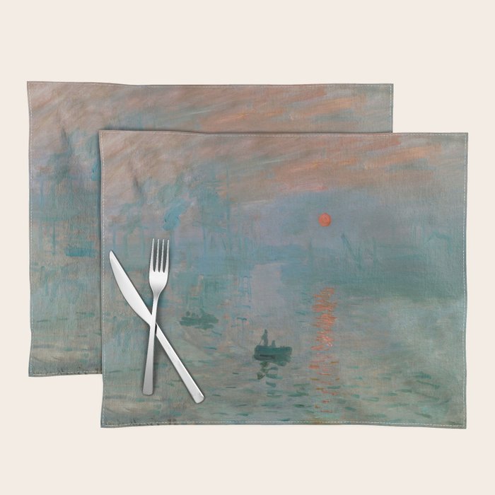 Monet - Impression, Sunrise, 1872 Placemat Gallery Image 1