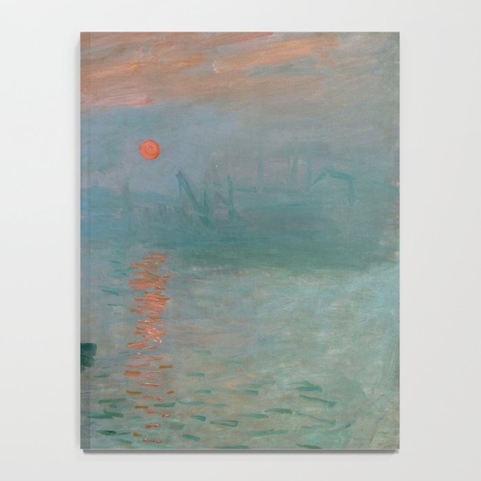 Monet - Impression, Sunrise, 1872 Notebook Gallery Image 4