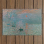 Monet - Impression, Sunrise, 1872 Outdoor Rug Gallery Image 1