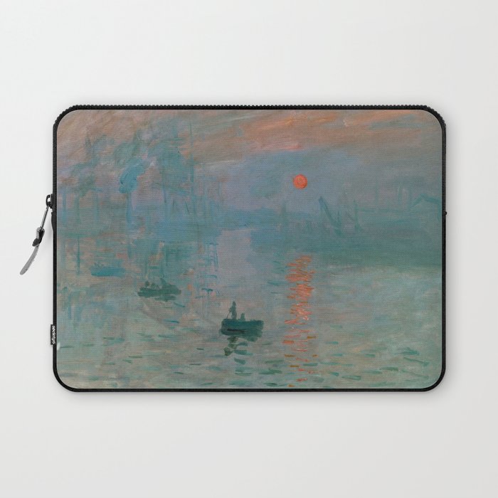 Monet - Impression, Sunrise, 1872 Laptop Sleeve Gallery Image 1