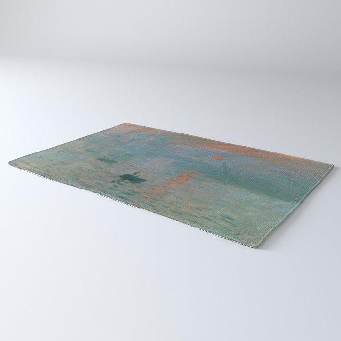 Monet - Impression, Sunrise, 1872 Rug Gallery Image 3
