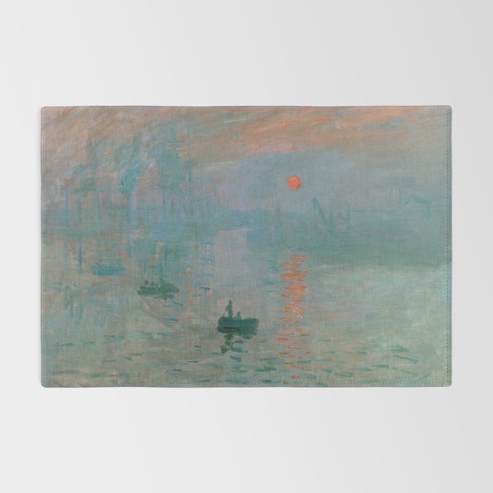 Monet - Impression, Sunrise, 1872 Rug Gallery Image 2