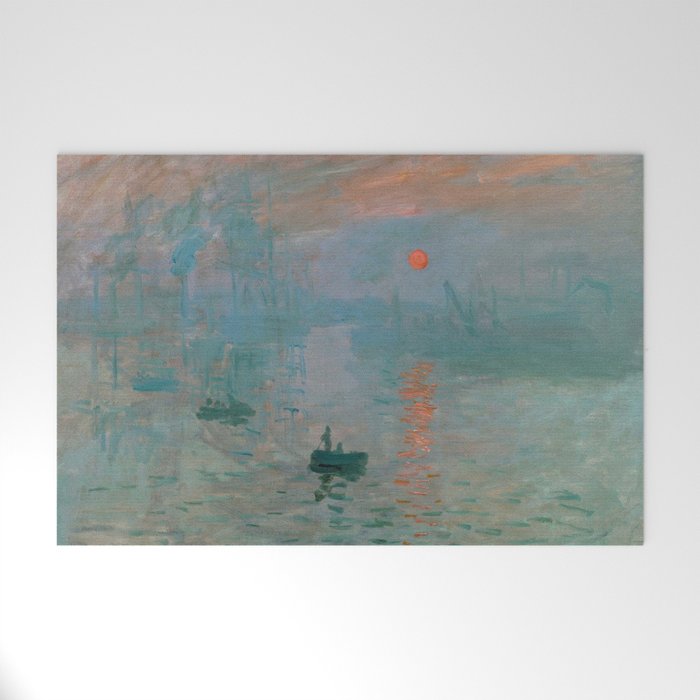 Monet - Impression, Sunrise, 1872 Welcome Mat Gallery Image 1