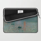 Monet - Impression, Sunrise, 1872 Laptop Sleeve Gallery Image 2
