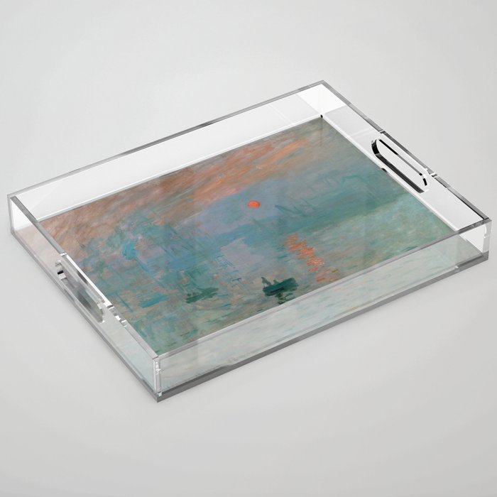 Monet - Impression, Sunrise, 1872 Acrylic Tray Gallery Image 1