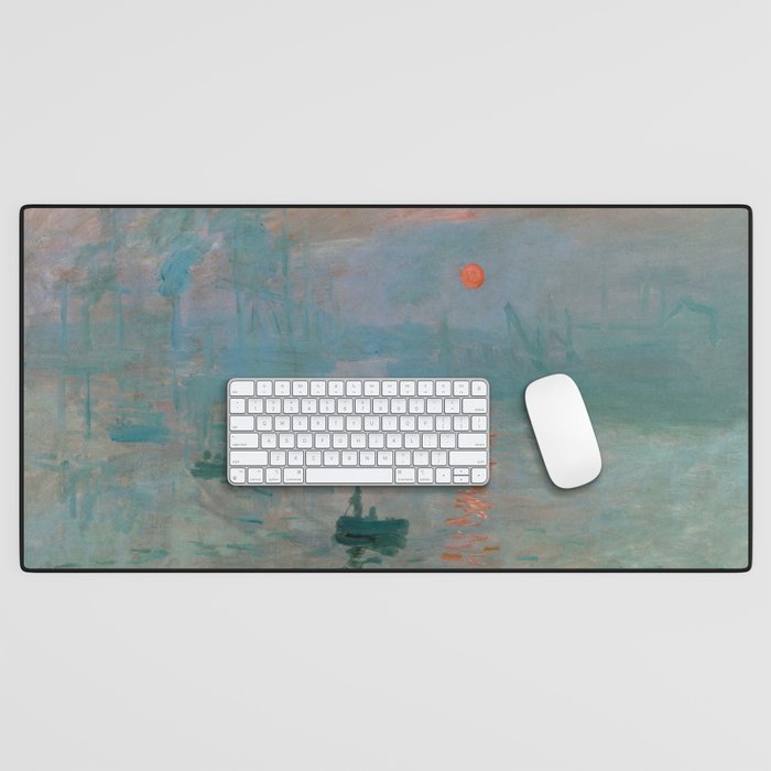Monet - Impression, Sunrise, 1872 Desk Mat Gallery Image 1