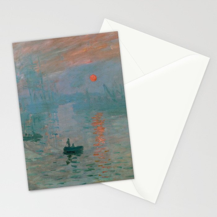 Monet - Impression, Sunrise, 1872 Stationery Card Gallery Image 2