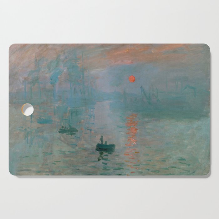 Monet - Impression, Sunrise, 1872 Cutting Board Gallery Image 1