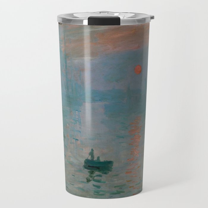 Monet - Impression, Sunrise, 1872 Travel Mug Gallery Image 1