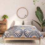 Art Deco Sunset and Leaves Comforter Gallery Image 3