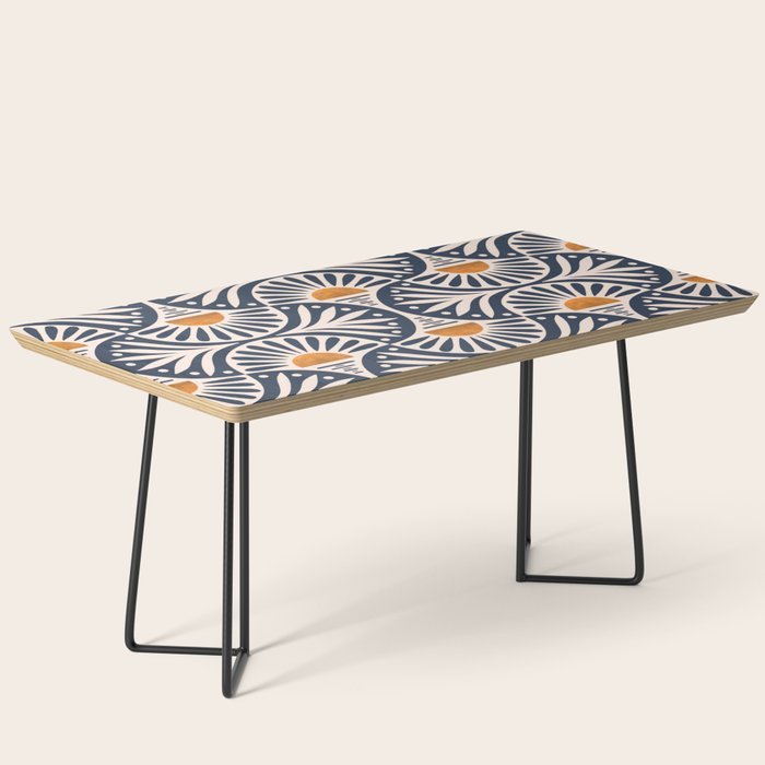Art Deco Sunset and Leaves Coffee Table Gallery Image 1