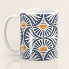 Art Deco Sunset and Leaves Coffee Mug Gallery Image 3