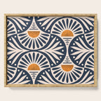 Art Deco Sunset and Leaves Serving Tray Gallery Image 1
