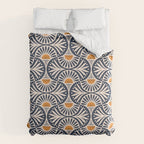 Art Deco Sunset and Leaves Duvet Cover Gallery Image 6