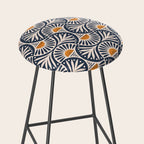 Art Deco Sunset and Leaves Stool Gallery Image 2