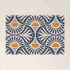 Art Deco Sunset and Leaves Welcome Mat Gallery Image 1