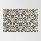 Art Deco Sunset and Leaves Rug Gallery Image 2