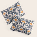 Art Deco Sunset and Leaves Pillow Sham Gallery Image 3