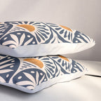 Art Deco Sunset and Leaves Pillow Sham Gallery Image 3