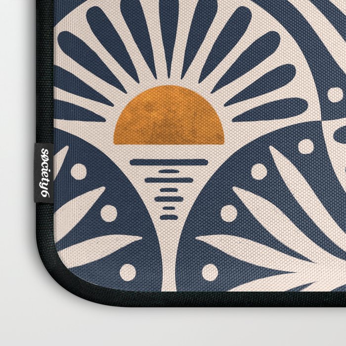 Art Deco Sunset and Leaves Laptop Sleeve Gallery Image 3